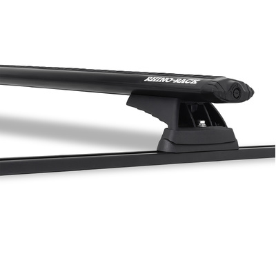 Rhino Rack Vortex Rcl Trackmount Black 2 Bar Roof Rack For Mazda 626 Gf - Gw 5Dr Wagon Step In Roof Turret 02/98 To 08/02