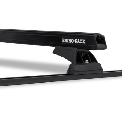 Rhino Rack Heavy Duty Rcl Trackmount Black 2 Bar Roof Rack For Volvo 740-760 5Dr Wagon 02/83 To 12/91