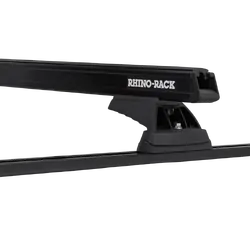 Rhino Rack Heavy Duty Rcl Trackmount Black 2 Bar Roof Rack For Volvo 740-760 5Dr Wagon 02/83 To 12/91