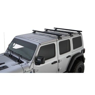 Rhino Rack Heavy Duty Rcl Black 3 Bar Rhino-Rack Backbone Roof Rack For Jeep Wrangler Jl 4Dr 4Wd Hard Top 04/19 On