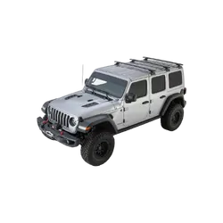 Rhino Rack Vortex Rcl Black 3 Bar Rhino-Rack Backbone Roof Rack For Jeep Wrangler Jl 4Dr 4Wd Hard Top 04/19 On