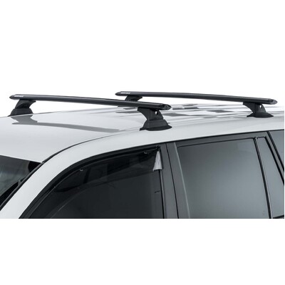 Rhino Rack Vortex Rch Black 2 Bar Roof Rack For Volkswagen Caddy Maxi 2Dr Van 12/10 On
