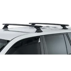 Rhino Rack Vortex Rch Black 2 Bar Roof Rack For Holden Colorado 4Dr Ute Crew Cab 12 To 20