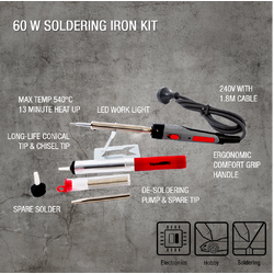 Tradeflame Soldering Iron Kit - 60W