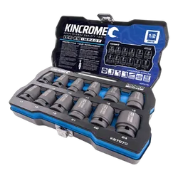 Kincrome Lok-On Impact Socket Set 12 Piece 1/2" Drive
