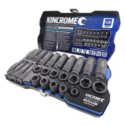 Kincrome Lok-On Impact Socket Set 24 Piece 1/2" Drive