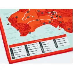 KAON Microfibre Cloth 4x4 Touring Map of Australia