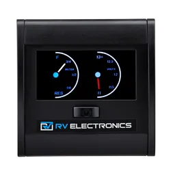 RV Electronics LCD Single Tank Water Level Indicator And Voltmeter Combination