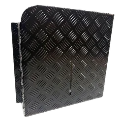 On The Go RV Accessories Diesel Tank Cover Left Hand Black Side Face