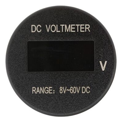 Lv Automotive Oled Voltmeter 8 - 60Vdc Flush Mount