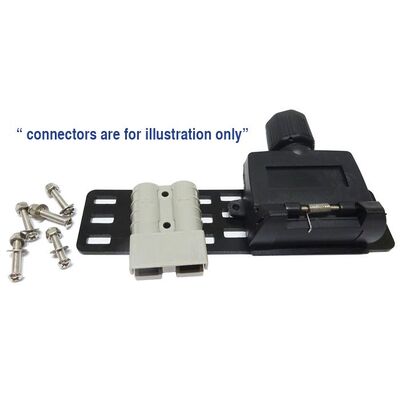 Metal Bracket For Anderson Connector And Trailer Sockets Powder Coated 165X40X3Mm