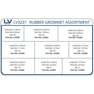 Rubber Grommet 210Pcs Assortment Kit