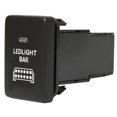 Led Light Bar Switch to suit Toyota 28 X 17Mm Hole Size Green Led Led Light Bar Symbol 3Amp Amx.