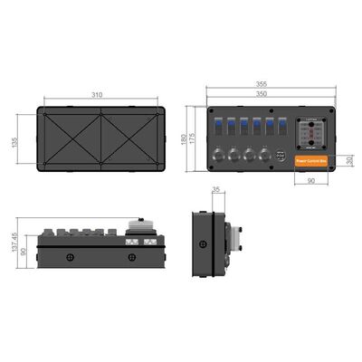 LV Automotive 12/24V 6 WAY CONTROL PANEL