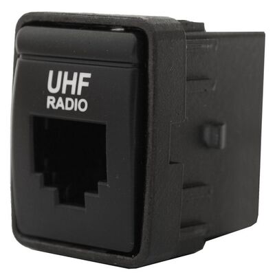 Nissan Late Uhf Radio Socket 2012-2017; Hole Size 27X20.3Mm 30.6X23.6Mm Orange Led