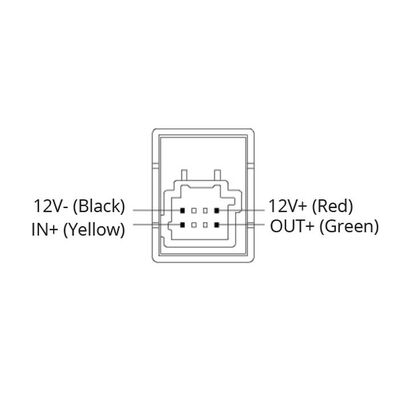 Off/Mom On Nissan Late B/Link 2012-2017; Hole Size 27X20.3Mm 30.6X23.6Mm Orange Led