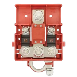 Fused Battery Distribution 3 Way Fuse To Suit: 1X Mega 2 X Midi (Fuses Not Included)