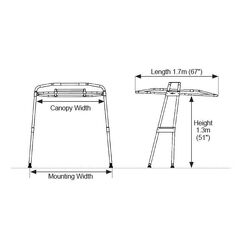 Oceansouth Targa Top - 1.5-1.7M