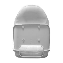 Oceansouth Skipper Deluxe Folding Seat - High Back White