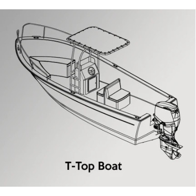 T-Top Boat Cover 5.3m - 5.6m, 2.6m Beam