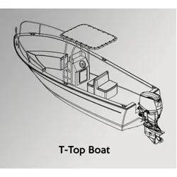 T-Top Boat Cover 9.6m - 9.9m, 3.0m Beam
