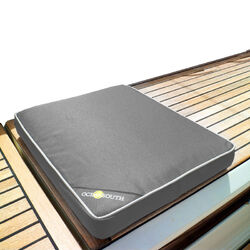 Oceansouth Boat Bench Cushions 300mm x 450mm Polyester Fabric - Grey