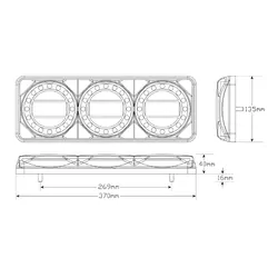 Combination Lamps MAXILAMPC3XRB