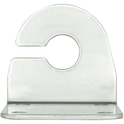 2.5Mm "L" Bracket With Cable Slot - Stainless Steel