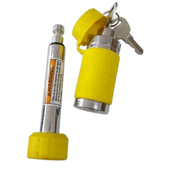 Mister Hitches Locking Hitch Pin Yellow 10,000kg Dbl Shear Strength MHPL5