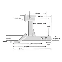 Ball Mount Multi-Use With High Top Receiver 3500Kg