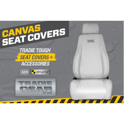 Front Twin Leather And Fabric Buckets, Integrated Lumbar Support, Airbag, Console Cover, Adjuster Lever To Suit Mazda Bt50