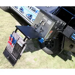 Drop Slide Clip-On Table With Cutlery Roll