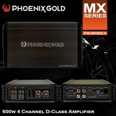 Phoenix Gold Mx Series 4 Channel, 600 Watt - Full Range Class D