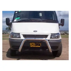 ECB 76mm Nudge Bar to Suit Ford Transit VM RWD Only 09/2006-08/2014 Silver Hammer Tone