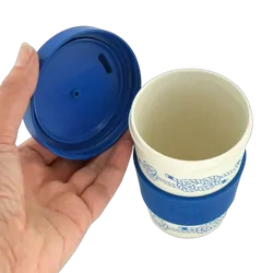 NautiGo Bamboo Travel Mug - 300ml - 'Nautical Knots'