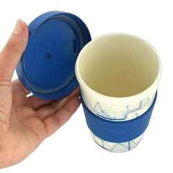 NautiGo Bamboo Travel Mug - 400ml - 'Sail Away'