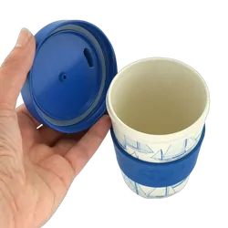 NautiGo Bamboo Travel Mug - 300ml - 'Sail Away'