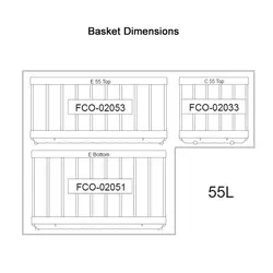 National Luna 55lt Fridge Stainless Steel