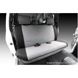 Msa Complete Front & Second Row Set - Msa Premium Canvas Seat Covers To Suit Nissan Navara D23 (Np300) Dx / Rx / St / Stx Series 3 - 03/15 To 12/17