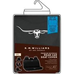 RM Williams Neoprene Seat Covers Black Rear Multi-Zip