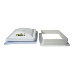 Outback Explorer Roof Vent with 12v fan - 14"x 14" Jensen style 