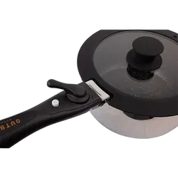 Outback Explorer Smart Storage Non-Stick Pots & 28cm Fry Pan Set w/ Lids