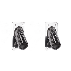 Hookem Complete Outrigger Set - Includes 2 X 3M (10FT)- Black2 X Cast Snouts (Approx 37mm Id) & 2 X Cast Base Plates - Bases Cast Stainlessteel Exter