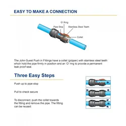 John Guest Pipe Hose 12mm Blue Sold Per Metre