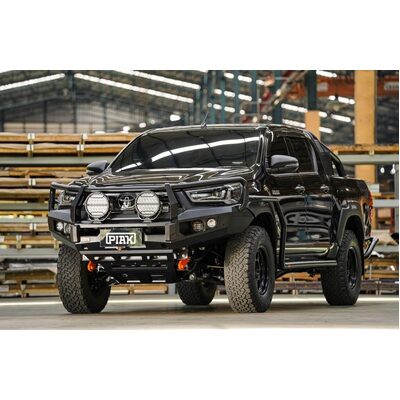 Piak Elite No Loop To Suit Hilux 2020 Onwards With Black Recovery Points & Orange Under Body Protection