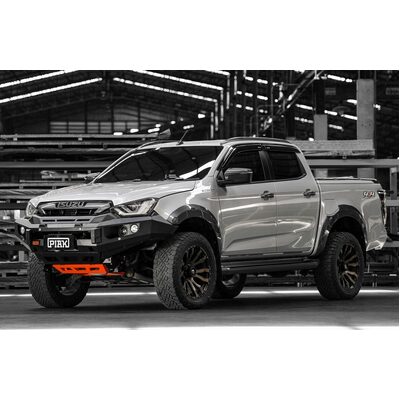 Piak Elite No Loop To Suit Hilux 2020 Onwards With Black Recovery Points and Orange Underbody Protection