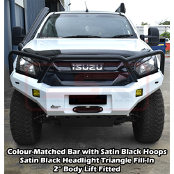 PSR Ambush Bar Isuzu D-MAX 2 (Strut Front) 2017-2020 Ambush Triple Hoop Bullbar