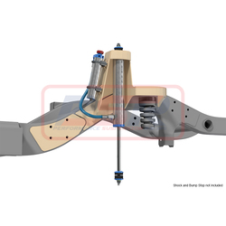 Performance Suspension Racing Nissan Patrol GQ-GU Front Raised Shock Tower System 75mm (Weld in)(pin shock mounting)