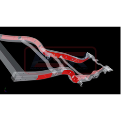 Performance Suspension Racing Nissan Patrol GQ-GU Chassis Bracing Wagon STD Arm Internal-External (Engine mount to tow bar)