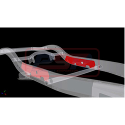 Performance Suspension Racing Nissan Patrol GQ-GU Chassis Bracing Rear Internal (Rear lower control arm only)